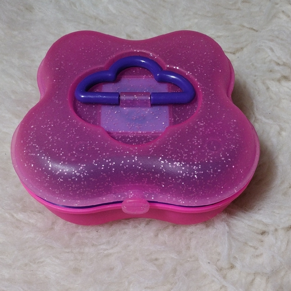 Pink and Purple Glitter Kids Bath Storage Box